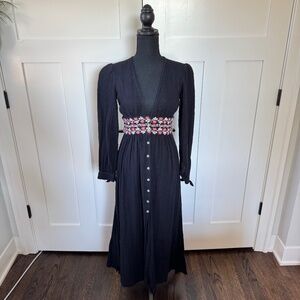 Urban Outfitters UO Last Dance Button-Down Maxi Dress (Size 0) | NWOT